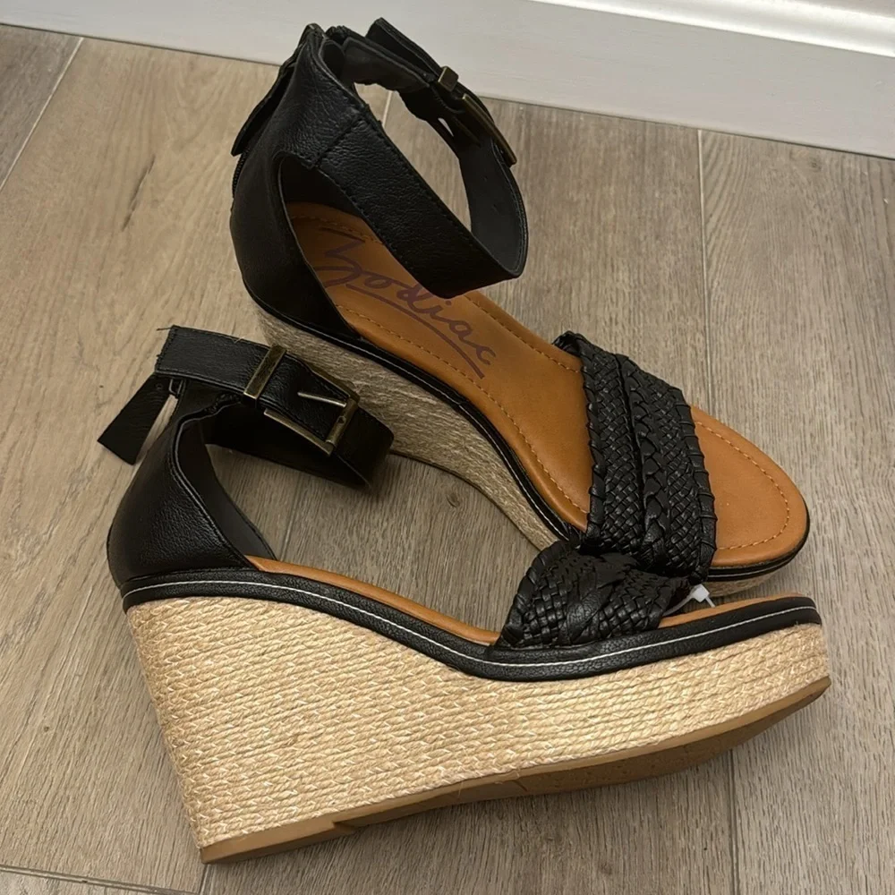 NEW! Zodiac Sabeen Ankle-Strap Espadrille Wedge Sandals - Size 10 🚛
